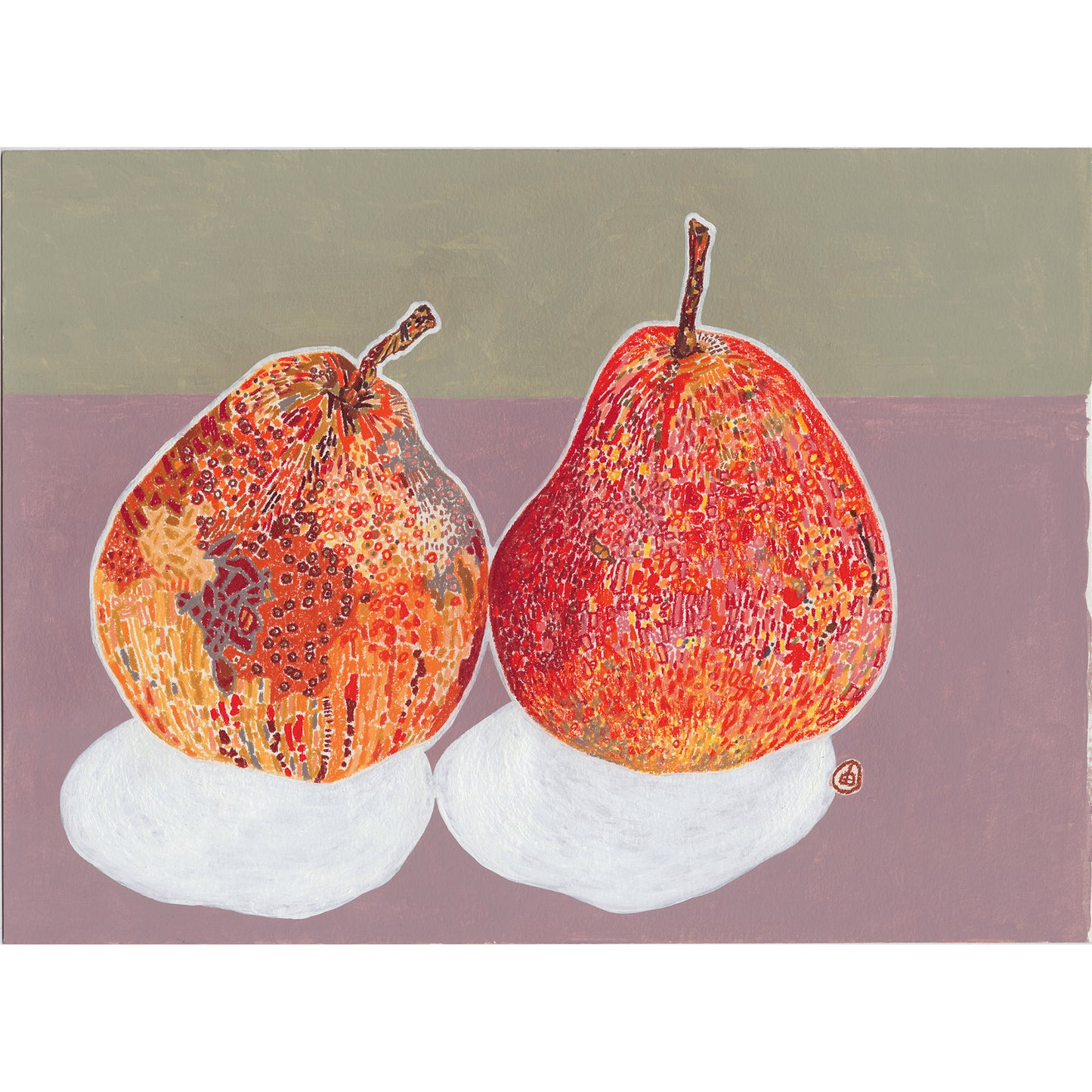 Yuko Kurihara "Maple Red" Giclee print ( Edition No. & 
signature)(size:small)(sheet only)