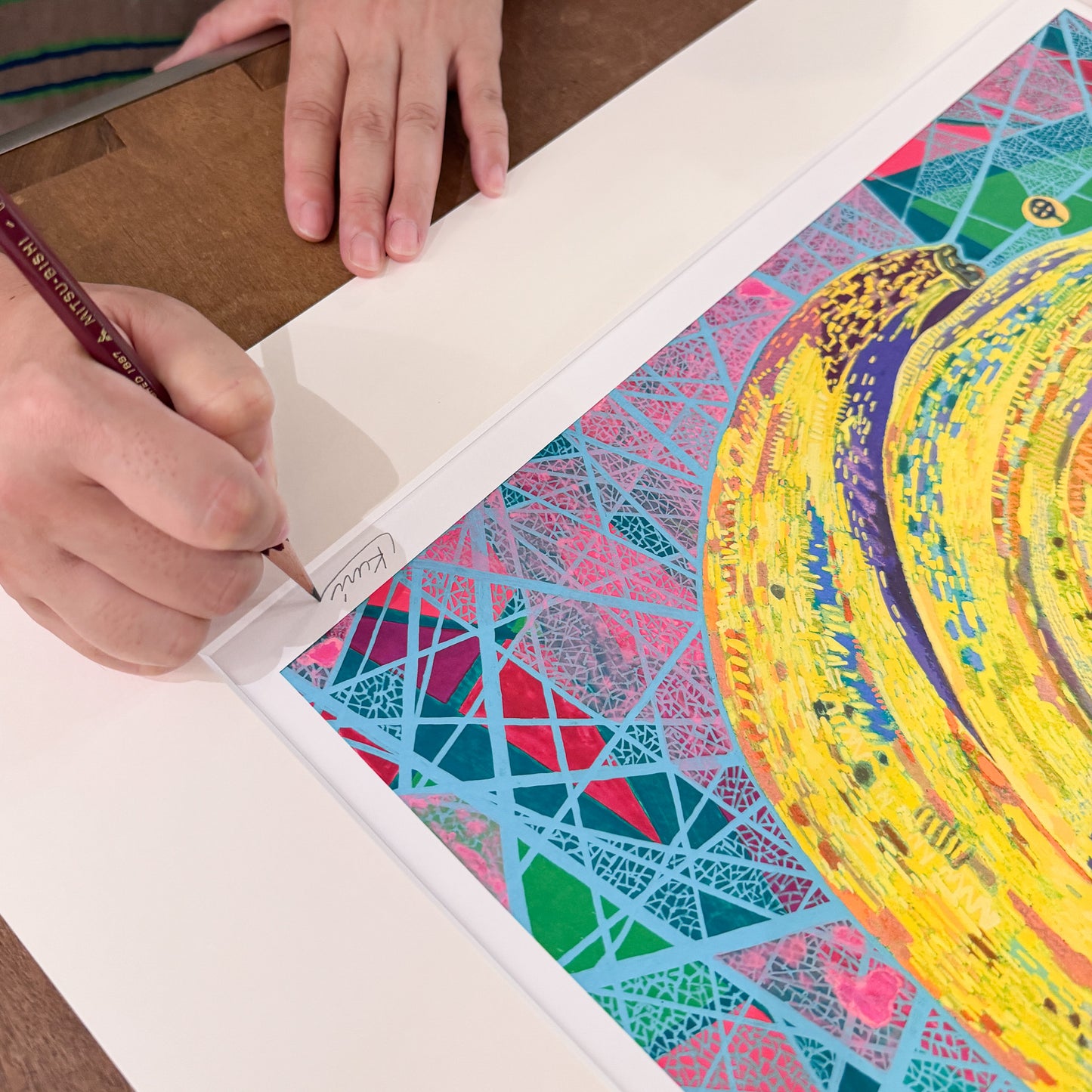 Yuko Kurihara "Banana in the Basket" Giclee print ( Edition No. & signature)(size:big)(sheet only)