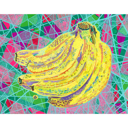 Yuko Kurihara "Banana in the Basket" Giclee print ( Edition No. & signature)（size：small）（sheet only）