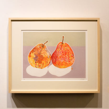 Yuko Kurihara『Maple Red』Giclee print (Edition No. & signature)（size:small）（framed）